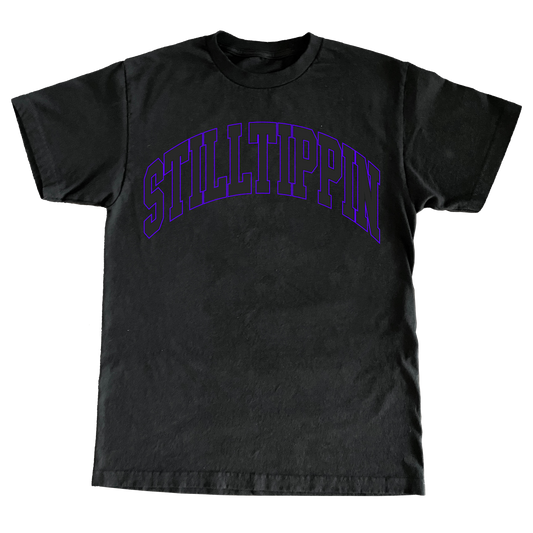 STILL TIPPIN U Reflective Black Tee