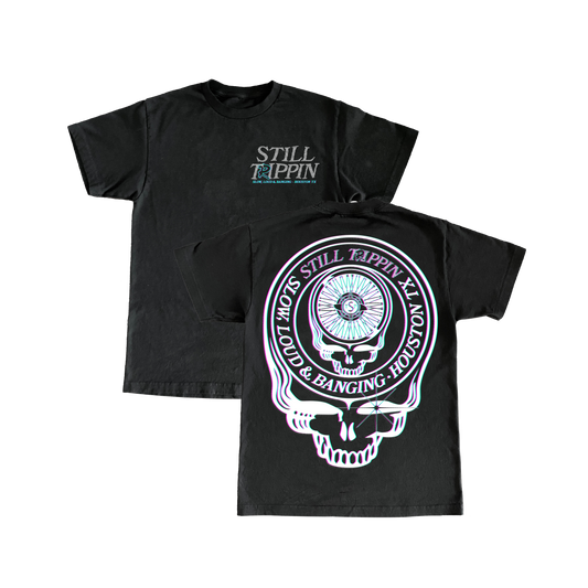 STILL TRIPPIN Black Tee